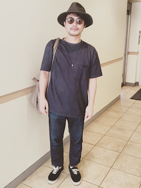 「BRONTE（ブロンテ）のアイテム」を使った、A.Gさん（メンズ・163cm）の夏コーディネート