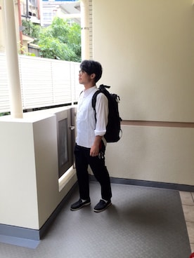 「CLASS（クラス）のアイテム（パンツ）」を使った、A.Gさん（メンズ・163cm）の夏コーディネート