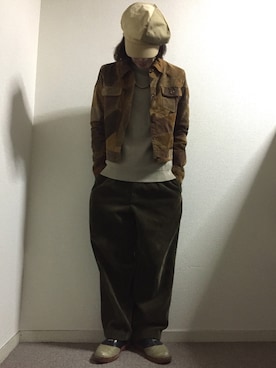 「Ralph Lauren」｜「アイテム（ブルゾン）」を使った、かいとさん（メンズ・165cm）の秋コーディネート