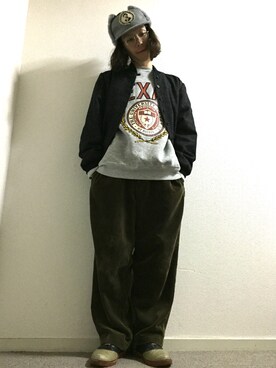 「SANTA CRUZ（サンタクルーズ）のアイテム（ブルゾン）」を使った、かいとさん（メンズ・165cm）の冬コーディネート