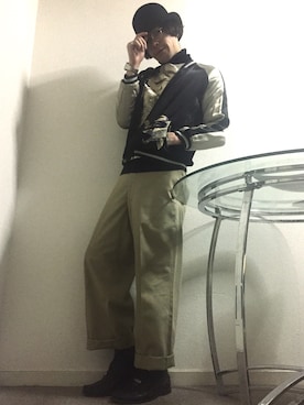 「m.mOrchestra（エムエムオーケストラ）のアイテム」を使った、かいとさん（メンズ・165cm）の冬コーディネート