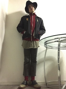 「アイテム（ジャージ）」を使った、かいとさん（メンズ・165cm・20代）の冬コーディネート