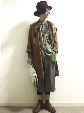 「MAR（メーア）のアイテム」を使った、かいとさん（メンズ・165cm）の春コーディネート