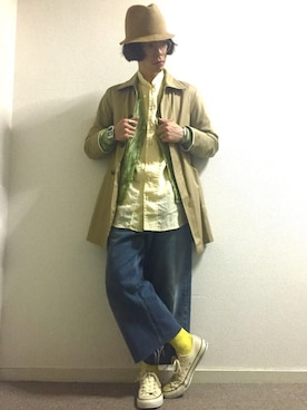 「merph（メルフ）のアイテム」を使った、かいとさん（メンズ・165cm）の春コーディネート