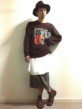 「MAR（メーア）のアイテム」を使った、かいとさん（メンズ・165cm）の秋コーディネート