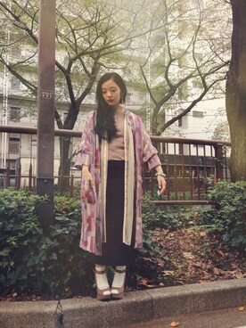 「mother（マザー）のアイテム（その他アウター）」を使った、akariさん（レディース・150cm）の秋コーディネート