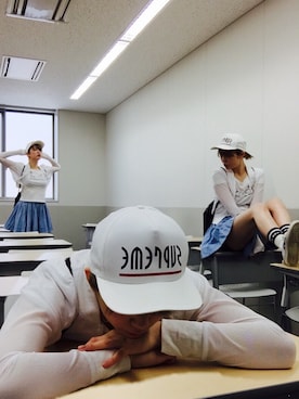 「HYKE」｜「アイテム（ブルゾン）」を使った、Suzy   さん（レディース・172cm）の夏コーディネート