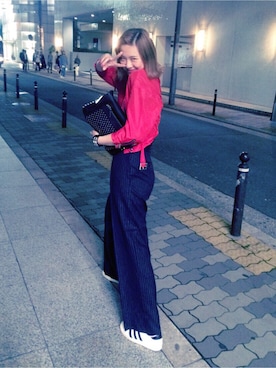 「JOHN LAWRENCE SULLIVAN（ジョンローレンスサリバン）のアイテム（ライダースジャケット）」を使った、Suzy   さん（レディース・172cm）の夏コーディネート