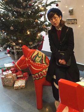 「MIXXO（ミッソ）のアイテム（チェスターコート）」を使った、yuri さん（レディース・152cm）の秋コーディネート