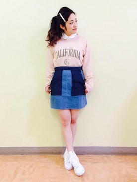 「スエット」｜MOTONE FUKUYAさん（レディース・156cm）の冬コーディネート