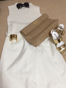 「ESCADA（エスカーダ）のアイテム」を使った、みずえさん（レディース・158cm）の夏コーディネート