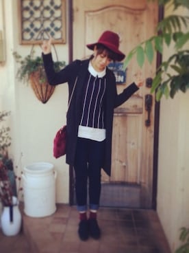 「one way（ワンウェイ）のアイテム（カバーオール）」を使った、·˖⋆*seikaᵕ̈❁*⋆さん（レディース・157cm）の春コーディネート