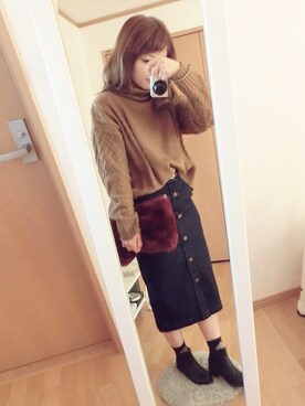 ·˖⋆*seikaᵕ̈❁*⋆さん（レディース・157cm）の冬コーディネート