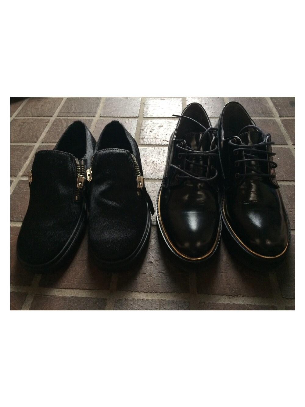 「black、Diesel、BEAUTY&YOUTH UNITED ARROWS、shoes、new」｜「BEAUTY&YOUTH UNITED ARROWSのBY KANNA ソールラインシューズ（ドレスシューズ、ブラック系）」を使った、🐷🌟RUKA🌟💗さん（レディース・161cm）の秋コーディネートの1枚目の写真