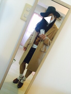 「N.（N. Natural Beauty Basic）（エヌエヌナチュラルビューティーベーシック）のアイテム（チェスターコート）」を使った、miiさん（レディース・155cm）の秋コーディネート