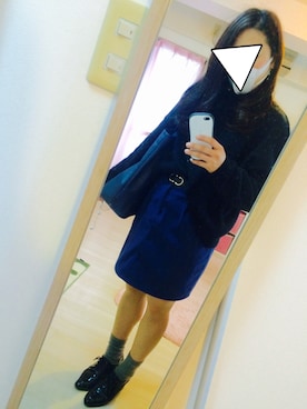 「tutuanna（チュチュアンナ）のアイテム（Socks、グレー系）」を使った、miiさん（レディース・155cm）の秋コーディネート