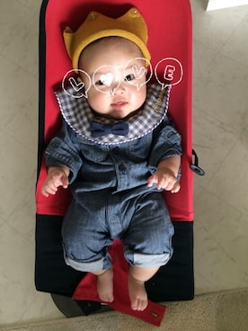 「おめかしコーデ」｜pecoEMさん（キッズ・70cm）の春コーディネート