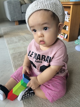 pecoEMさん（キッズ・70cm）の夏コーディネート