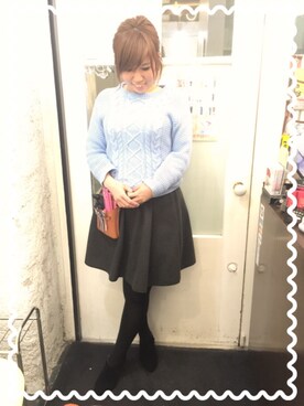 「春カラー」｜「アイテム（ブーティ）」を使った、yukiさん（レディース・157cm）の冬コーディネート