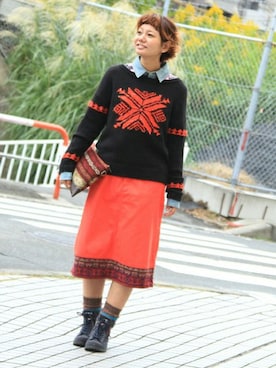 mikaさん（レディース・160cm）の秋コーディネート