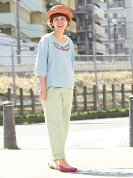 mikaさん（レディース・160cm）の春コーディネート