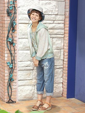 mikaさん（レディース・160cm）の春コーディネート