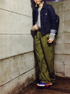 Ayaka Sawadaさん（レディース・158cm）の春コーディネート