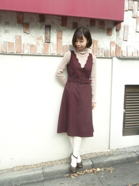 ワンピース ドレスを使った Fintの冬コーデ の人気ファッションコーディネート Wear