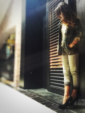 「アイテム（その他アウター）」を使った、YUIMOさん（レディース・164cm・10代）の秋コーディネート