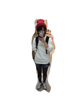 「VISION（ヴィジョン）のアイテム（バッグ）」を使った、ｍａｙｕ.さん（レディース・152cm）の秋コーディネート
