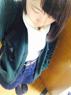 「VISION（ヴィジョン）のアイテム（バッグ）」を使った、ｍａｙｕ.さん（レディース・152cm）の冬コーディネート