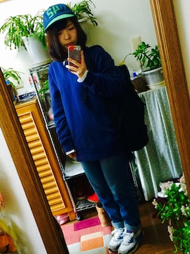 「VISION（ヴィジョン）のアイテム（バッグ）」を使った、ｍａｙｕ.さん（レディース・152cm）の冬コーディネート
