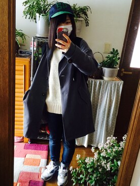 「VISION（ヴィジョン）のアイテム（バッグ）」を使った、ｍａｙｕ.さん（レディース・152cm）の冬コーディネート