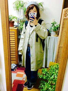 「VISION（ヴィジョン）のアイテム（バッグ）」を使った、ｍａｙｕ.さん（レディース・152cm）の春コーディネート
