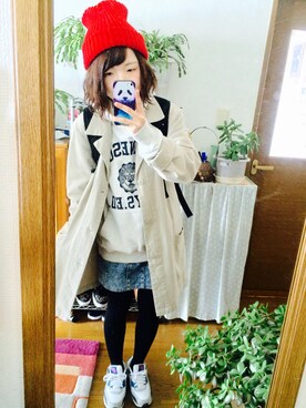 「VISION（ヴィジョン）のアイテム（バッグ）」を使った、ｍａｙｕ.さん（レディース・152cm）の春コーディネート