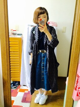 「VISION（ヴィジョン）のアイテム（バッグ）」を使った、ｍａｙｕ.さん（レディース・152cm）の夏コーディネート