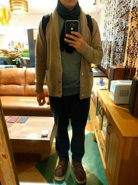 がんばるパパさん（メンズ・182cm）の冬コーディネート