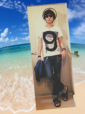 「リゾートスタイル」｜「アイテム（ブルゾン）」を使った、h.s.k.さん（メンズ・176cm）の夏コーディネート