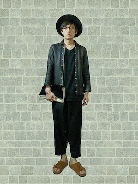 「FAR EASTERN ENTHUSIAST（ファーイースタンエンスージアスト）のアイテム（ジャケット/アウター）」を使った、h.s.k.さん（メンズ・176cm）の秋コーディネート