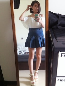 「5（ファイブ）のアイテム（その他トップス）」を使った、Aliceさん（レディース・160cm）の秋コーディネート