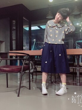 「CANVAS.（キャンバス）のアイテム」を使った、小拗さん（レディース・166cm）の秋コーディネート