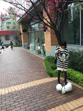 「DEVASTEE（ディバステ）のアイテム」を使った、Nicoleさん（レディース・164cm）の春コーディネート