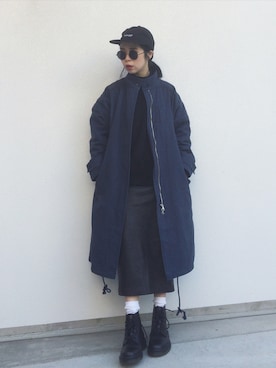 「Regalect（リガレクト）のアイテム（ジャケット/アウター）」を使った、yukikoさん（レディース・155cm）の冬コーディネート