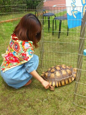 「アイテム（バンダナ/スカーフ）」を使った、yukaさん（レディース・157cm・20代）の秋コーディネート