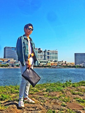 「chaopanic」｜「アイテム（ジャケット/アウター）」を使った、Masashi Fukudaさん（メンズ・176cm）の春コーディネート