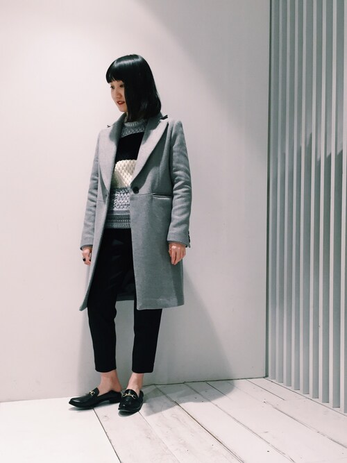 Shiho（STUDIOUS 名古屋PARCO店）｜CLANEのチェスターコートを使ったコーディネート - WEAR