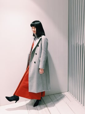 「STUDIOUS（ステュディオス）のアイテム（トレンチコート）」を使った、Shihoさん（レディース・159cm）の秋コーディネート