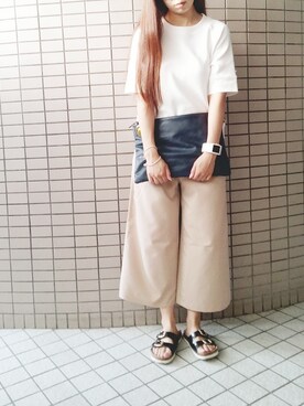 「着まわしコーデ」｜「アイテム（その他）」を使った、mamiさん（レディース・155cm）の夏コーディネート