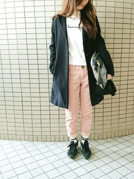 「クロップドパンツ」｜mamiさん（レディース・155cm）の冬コーディネート