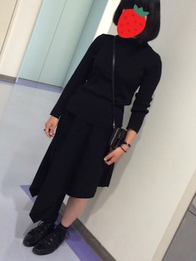 「Yohji Yamamoto（ヨウジヤマモト）のアイテム（財布）」を使った、なっちゃんさん（レディース・152cm）の秋コーディネート